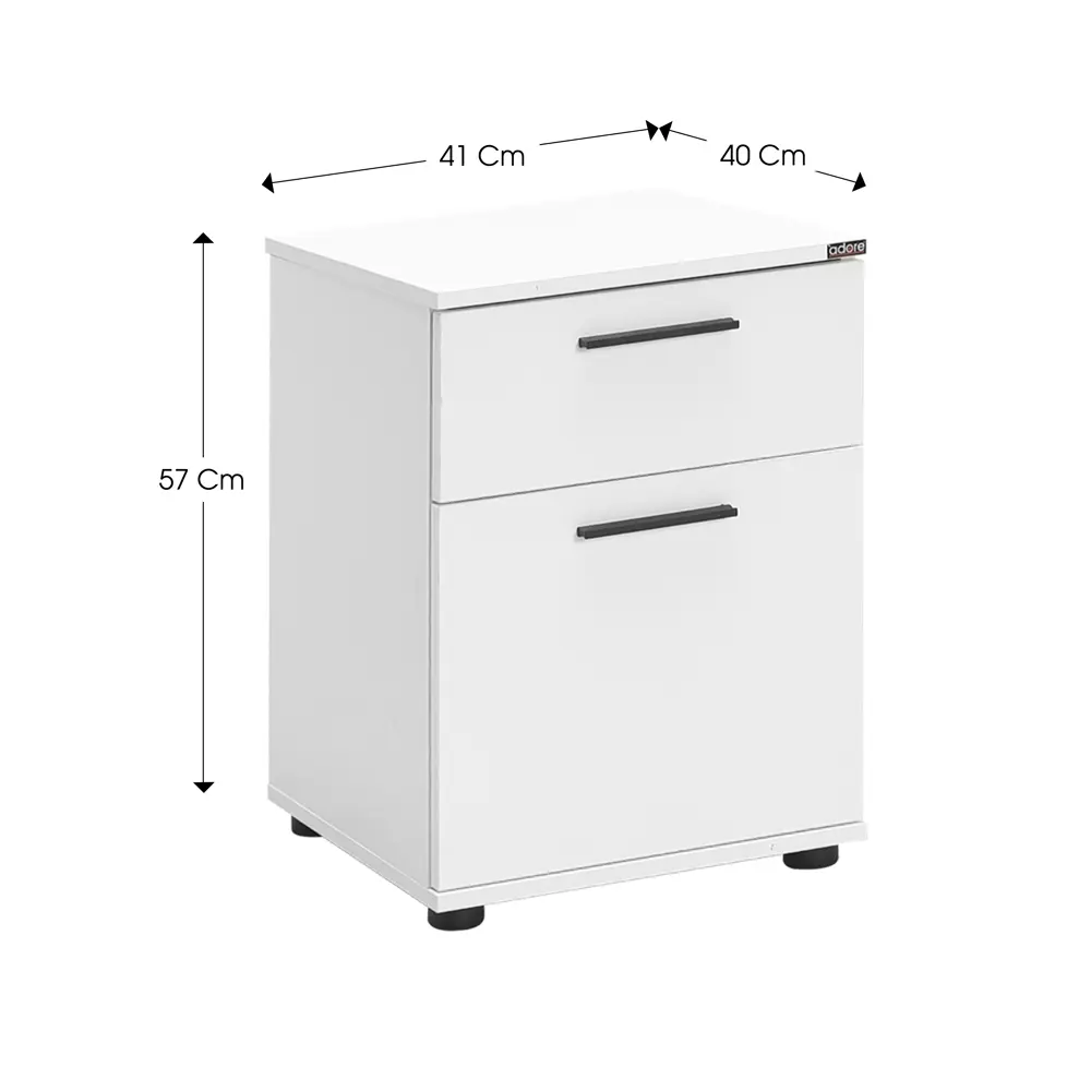 Фото 6 Тумба прикроватная Adore White 41x57x41 см 1 ящик дсп цвет белый Фото 6 Тумба прикроватная Adore White 41x57x41 см 1 ящик дсп цвет белый