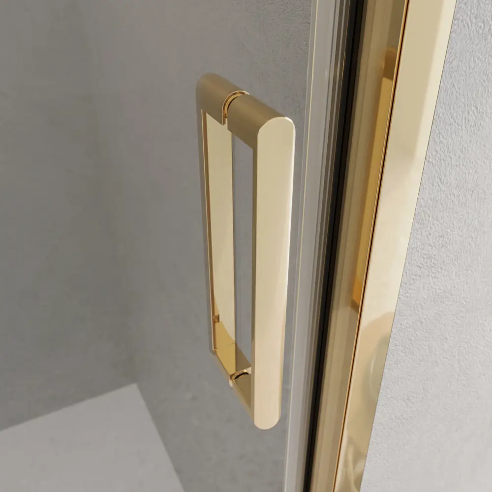 Фото 2 Душевая дверь Belbagno LUCE-BF-1-120-C-ORO 120см эффект стекла прозрачное закаленное стекло раздвижной Фото 2 Душевая дверь Belbagno LUCE-BF-1-120-C-ORO 120см эффект стекла прозрачное закаленное стекло раздвижной