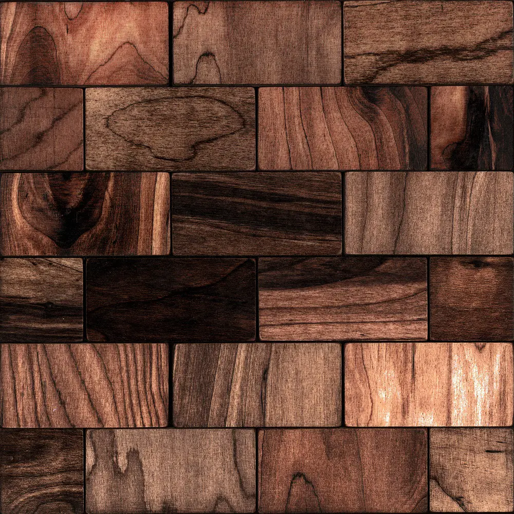 Фото Панель-мозаика Gluten lignum Валл коричневый 300x300x4мм 0.09м² 22шт ячейка 50x100мм Фото Панель-мозаика Gluten lignum Валл коричневый 300x300x4мм 0.09м² 22шт ячейка 50x100мм