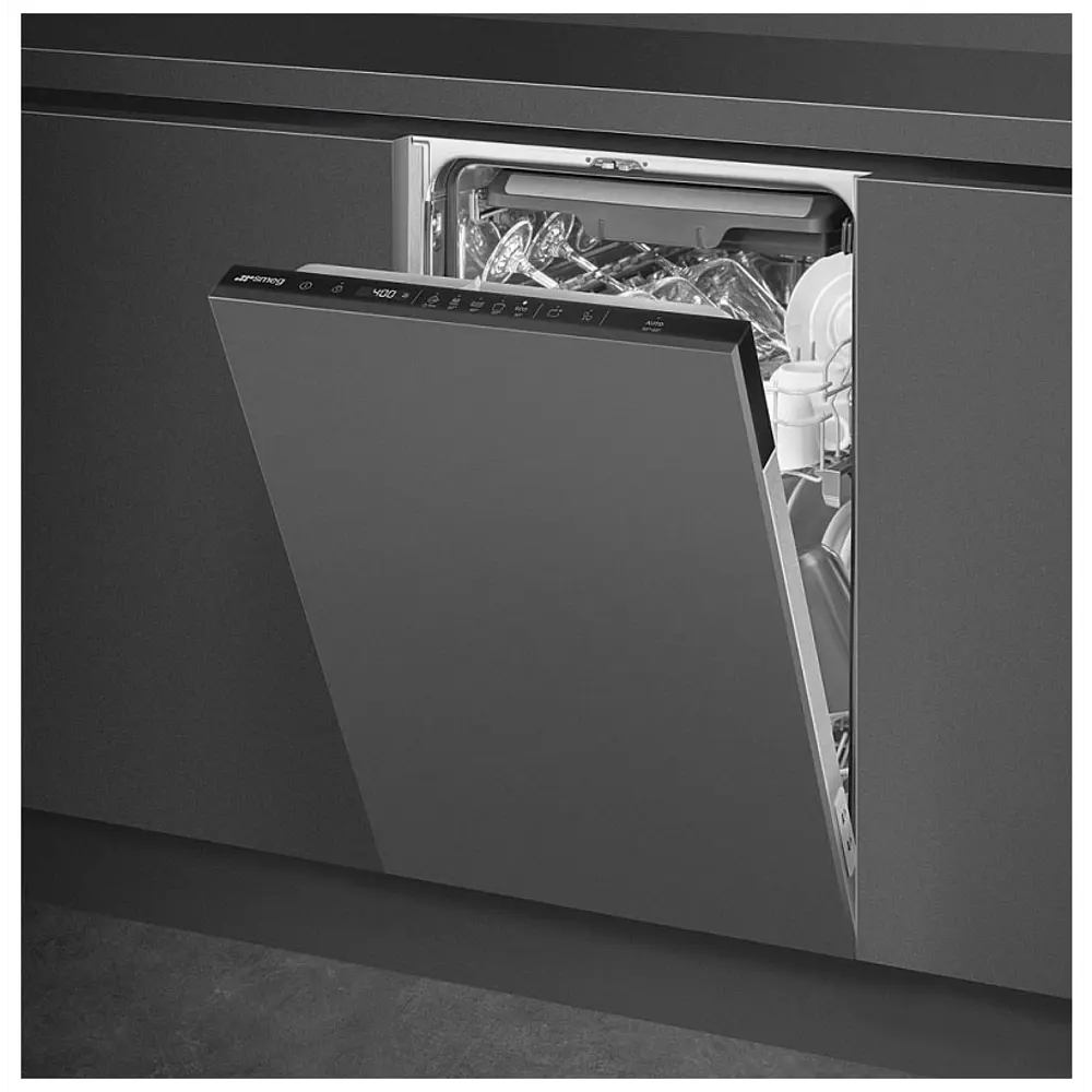 Фото 4 Встраиваемая посудомоечная машина Smeg ST4523IN 397232 44.6 см 8 программ цвет черный Фото 4 Встраиваемая посудомоечная машина Smeg ST4523IN 397232 44.6 см 8 программ цвет черный