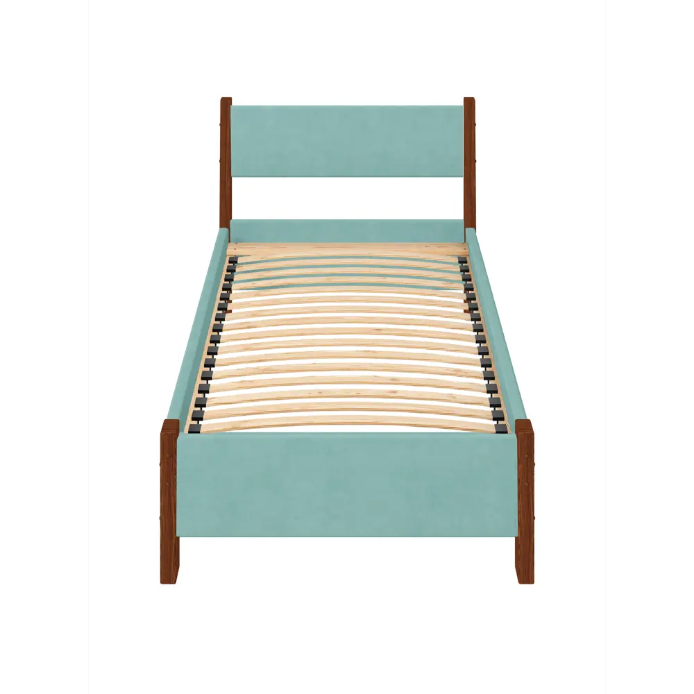 Фото 3 Кровать Solarius Мишка орто основание 100 x 80 x 200 см дерево цвет тиффани;темный дуб Фото 3 Кровать Solarius Мишка орто основание 100 x 80 x 200 см дерево цвет тиффани;темный дуб