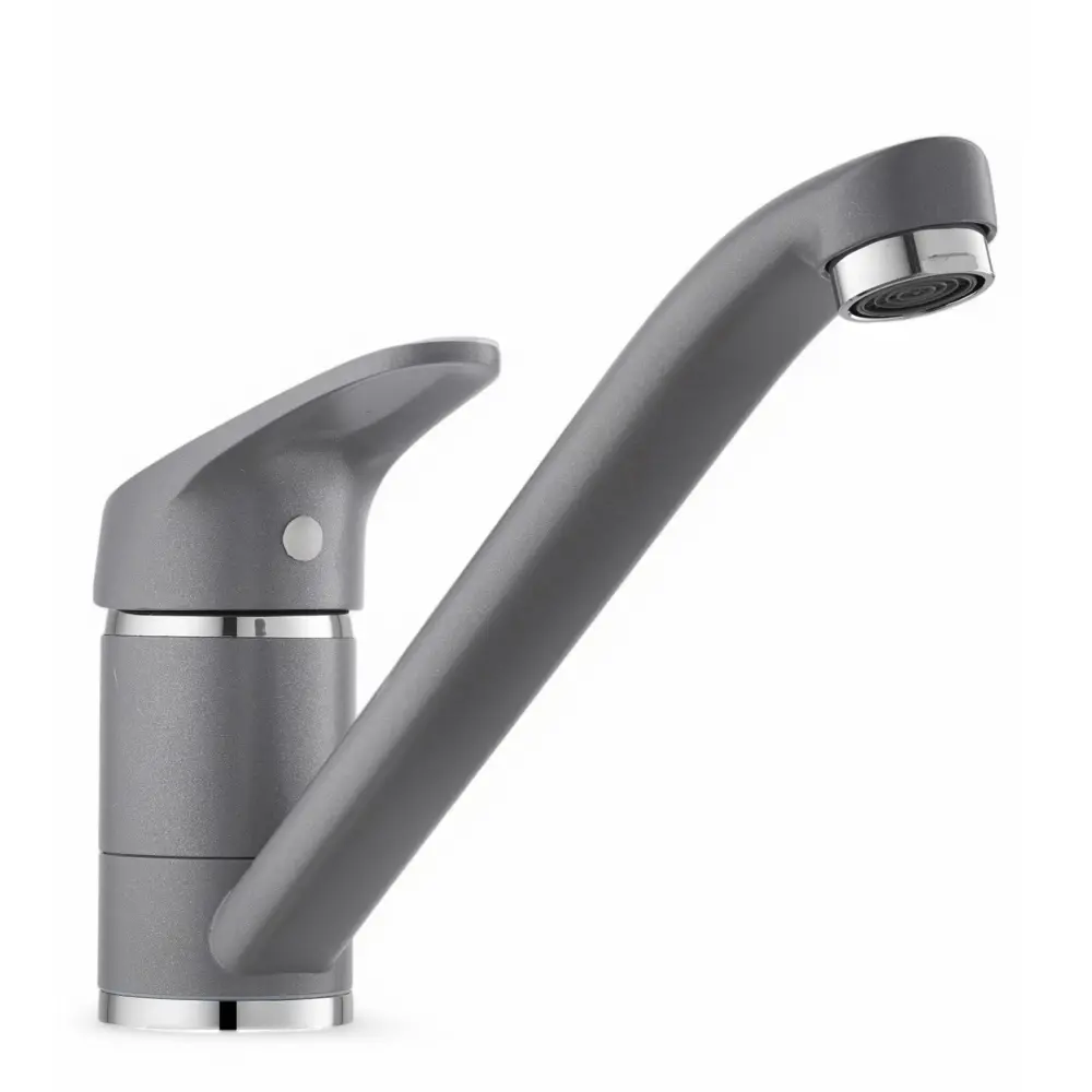 Фото 2 Смеситель для кухни Diadonna D88-449124GY 10.5 см поворотный излив цвет серый