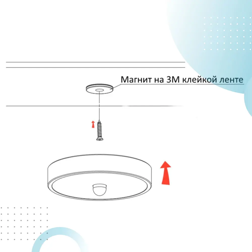 Фото 7 Беспроводный мебельный светодиодный светильник с датчиком движения GLS LED CENTALIUS 0.8 Вт Фото 7 Беспроводный мебельный светодиодный светильник с датчиком движения GLS LED CENTALIUS 0.8 Вт