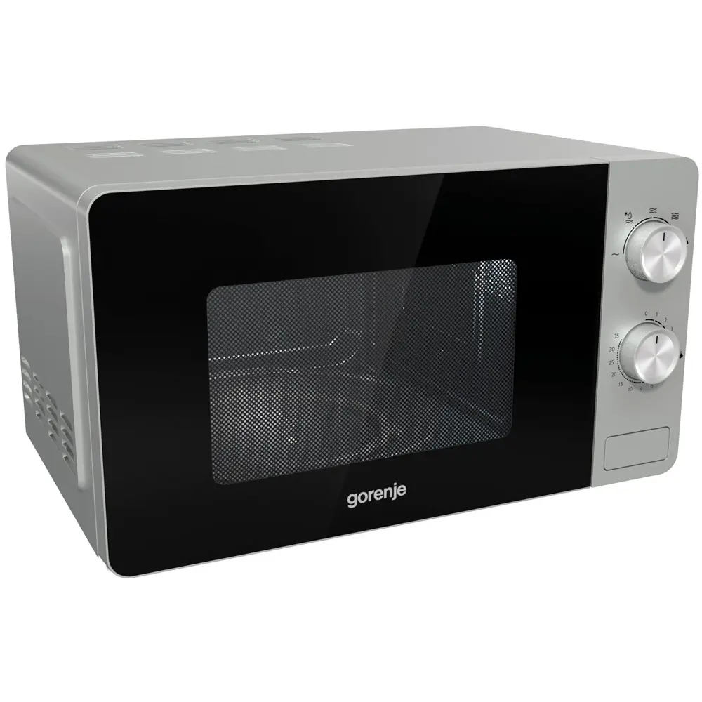 Фото 3 Отдельностоящая микроволновая печь Gorenje MO20E1S 45.1x25.7x34.3 см 20 л цвет серебристый Фото 3 Отдельностоящая микроволновая печь Gorenje MO20E1S 45.1x25.7x34.3 см 20 л цвет серебристый