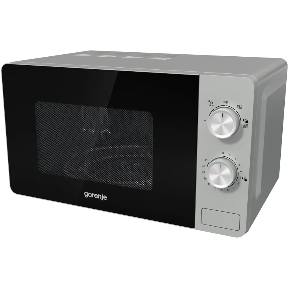 Фото 4 Отдельностоящая микроволновая печь Gorenje MO20E1S 45.1x25.7x34.3 см 20 л цвет серебристый Фото 4 Отдельностоящая микроволновая печь Gorenje MO20E1S 45.1x25.7x34.3 см 20 л цвет серебристый