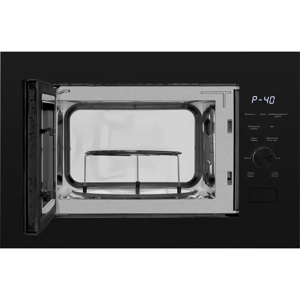 Фото 4 Встраиваемая микроволновая печь Weissgauff HMT-625 Grill 25 л 59.5x39x39.5 см цвет черный