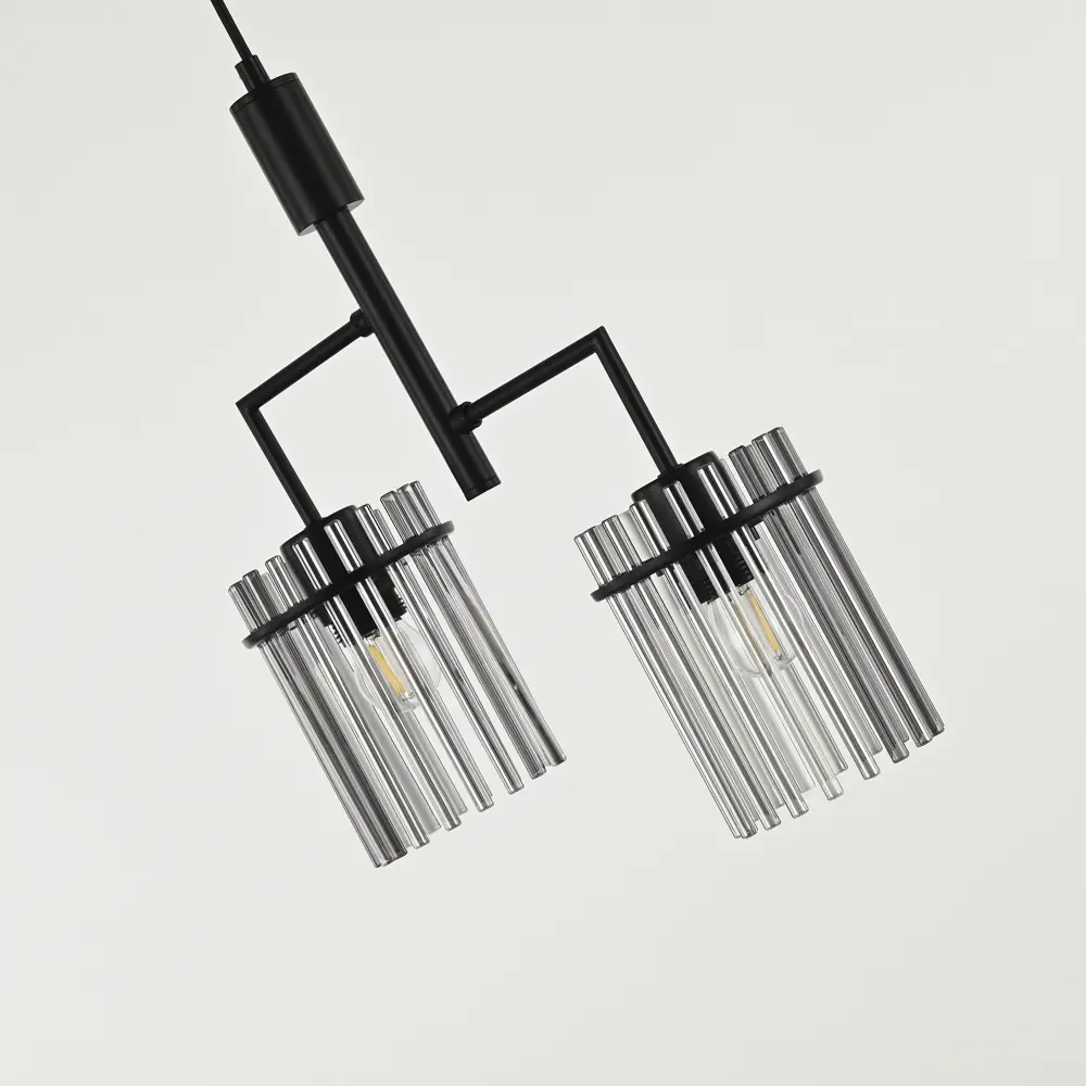 Фото 7 Люстра подвесная Arte perfetto luce 3341.1812.l340.e27.2.grey 2 лампы 4 м² цвет черный Фото 7 Люстра подвесная Arte perfetto luce 3341.1812.l340.e27.2.grey 2 лампы 4 м² цвет черный