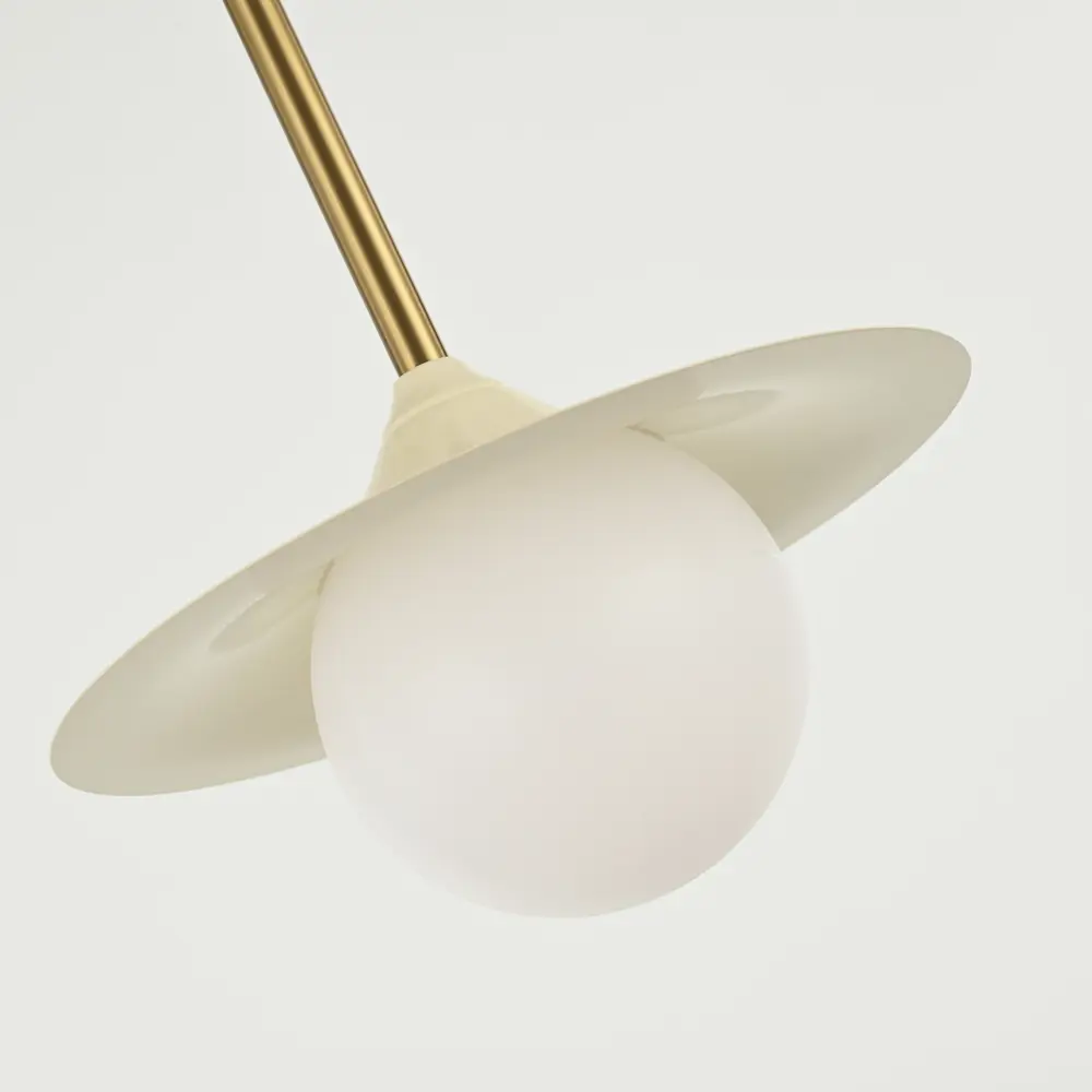 Фото 6 Люстра потолочная Arte perfetto luce 3341.1912.l580.g9.2.beige 2 лампы 4 м² цвет белый Фото 6 Люстра потолочная Arte perfetto luce 3341.1912.l580.g9.2.beige 2 лампы 4 м² цвет белый