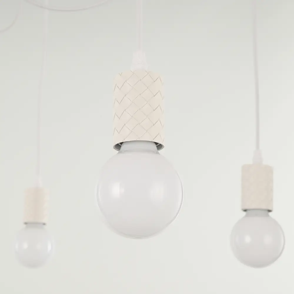 Фото 4 Светильник подвесной Arte Milano 414121.d300.e27-3_white 3 лампы 6 м² цвет белый Фото 4 Светильник подвесной Arte Milano 414121.d300.e27-3_white 3 лампы 6 м² цвет белый