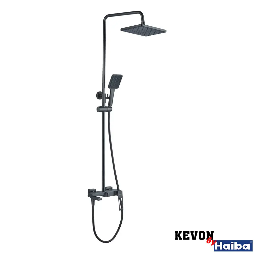 Фото Душевая система KEVON KV52112-3 цвет оружейная сталь Фото Душевая система KEVON KV52112-3 цвет оружейная сталь