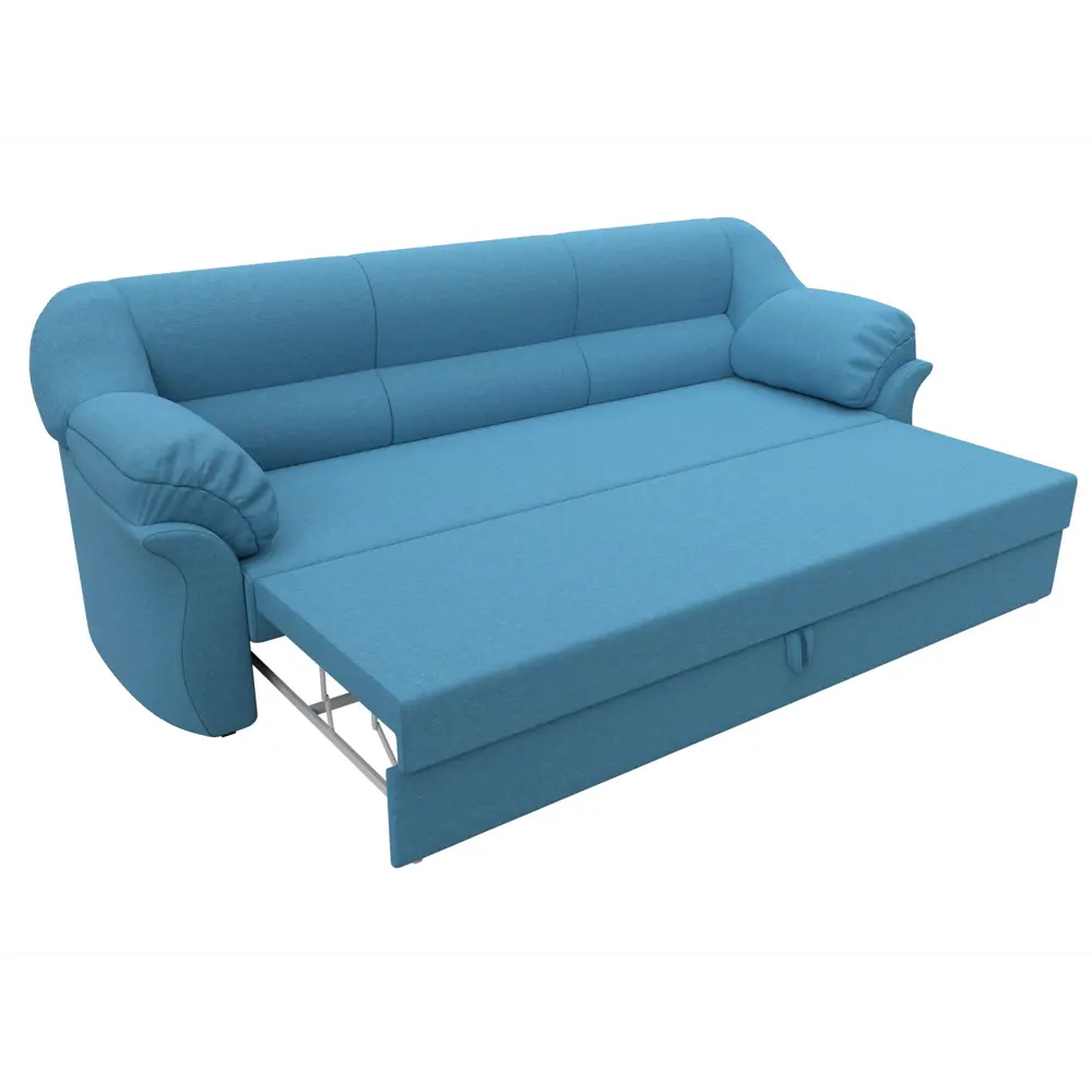 Фото 7 Диван прямой Карнелла Лига диванов 123300 230x94x93 см рогожка цвет амур 10 голубой