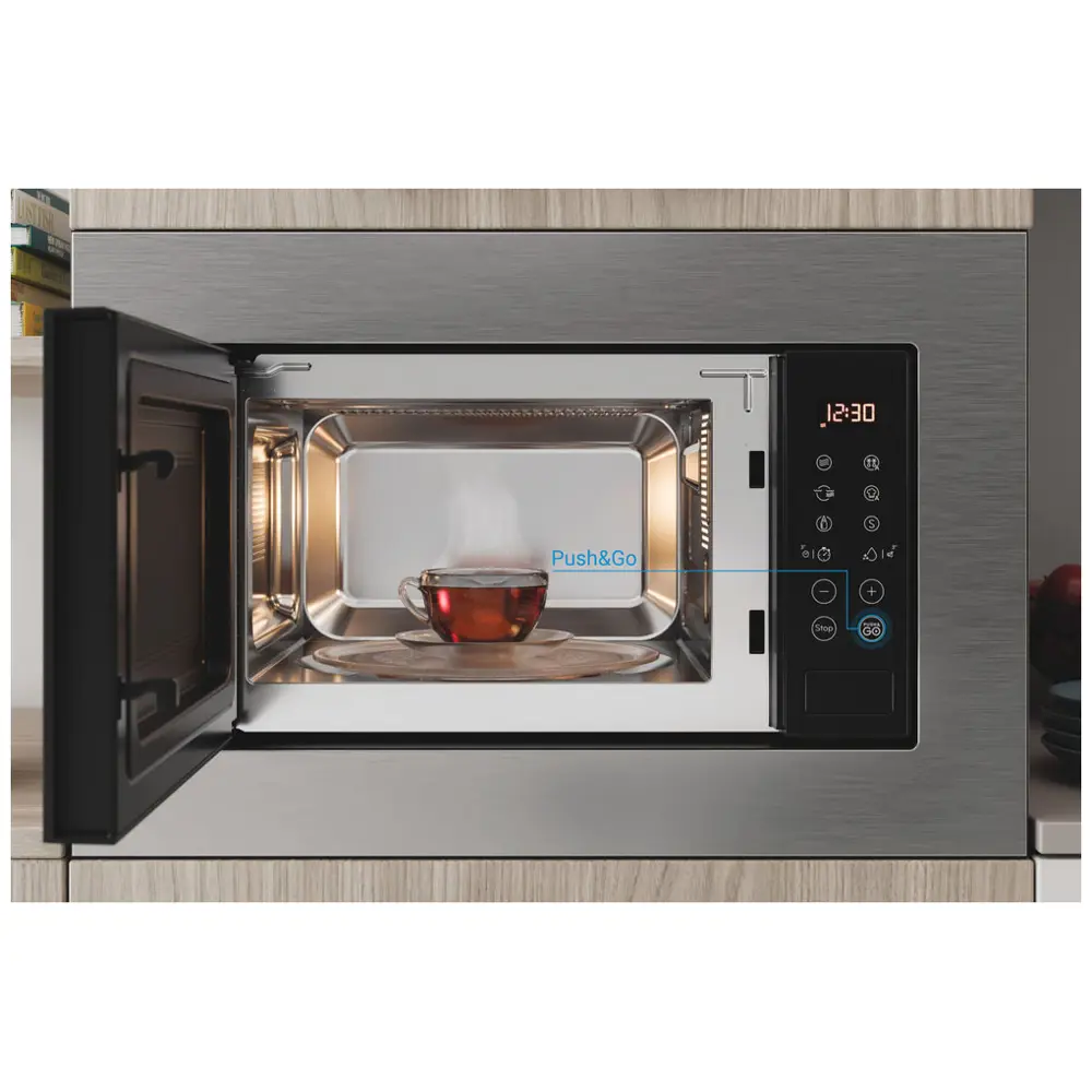 Фото 3 Встраиваемая микроволновая печь Indesit MWI 120 GX, нержавеющая сталь 20 л 59.5x38.8x39.2 см цвет нержавеющая сталь Фото 3 Встраиваемая микроволновая печь Indesit MWI 120 GX, нержавеющая сталь 20 л 59.5x38.8x39.2 см цвет нержавеющая сталь