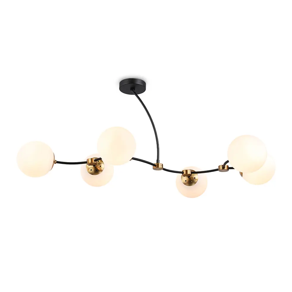 Фото Люстра на штанге светодиодная Ambrella light Tr2555 12 м² нейтральный белый свет цвет черный Фото Люстра на штанге светодиодная Ambrella light Tr2555 12 м² нейтральный белый свет цвет черный