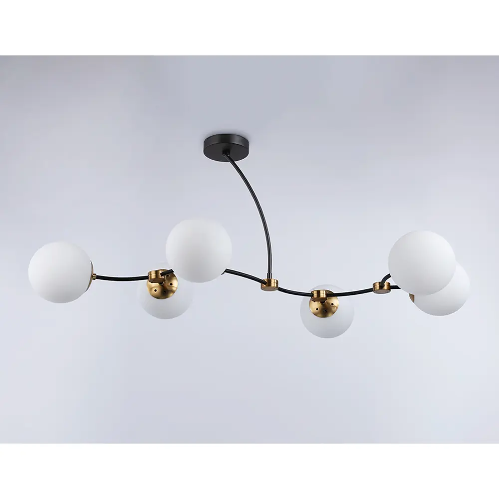 Фото 3 Люстра на штанге светодиодная Ambrella light Tr2555 12 м² нейтральный белый свет цвет черный Фото 3 Люстра на штанге светодиодная Ambrella light Tr2555 12 м² нейтральный белый свет цвет черный