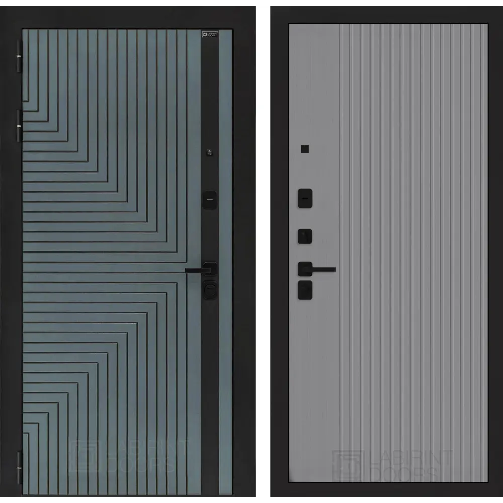 Фото Входная дверь Labirintdoors Кредор П29 левый 205x96см цвет серо-зеленый с патиной/серый софт рельеф Фото Входная дверь Labirintdoors Кредор П29 левый 205x96см цвет серо-зеленый с патиной/серый софт рельеф