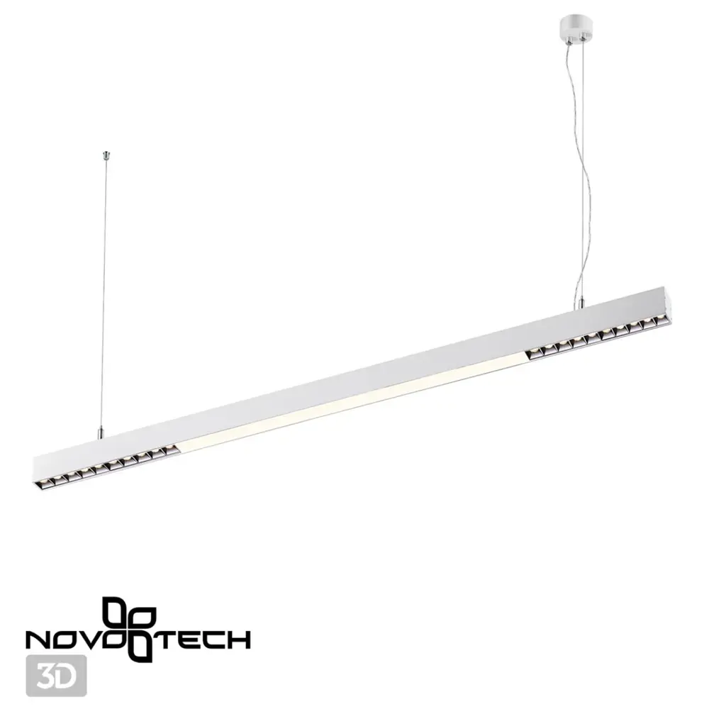 Фото 2 Светильник подвесной светодиодный Novotech Iter Nv_358869 17 м² нейтральный белый свет цвет белый Фото 2 Светильник подвесной светодиодный Novotech Iter Nv_358869 17 м² нейтральный белый свет цвет белый