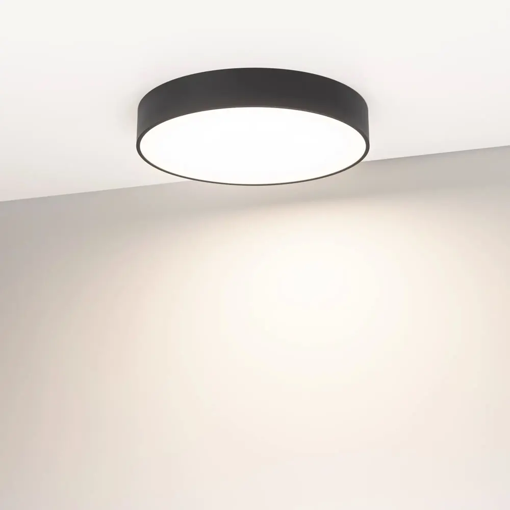 Фото 3 Светильник настенно-потолочный светодиодный Arlight Rondo 11 м² нейтральный белый свет цвет черный Фото 3 Светильник настенно-потолочный светодиодный Arlight Rondo 11 м² нейтральный белый свет цвет черный