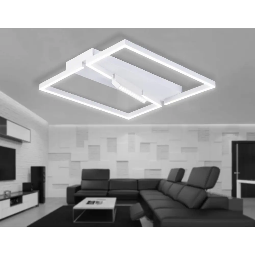 Фото 11 Люстра потолочная светодиодная Ambrella light Fl51465 с пультом управления 14 м² нейтральный белый свет цвет белый Фото 11 Люстра потолочная светодиодная Ambrella light Fl51465 с пультом управления 14 м² нейтральный белый свет цвет белый