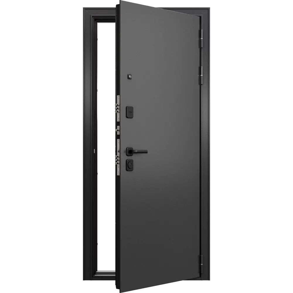Фото 8 Входная дверь Unicorn Loft правый 205x96см цвет антрацит букле/эмаль белоснежная Фото 8 Входная дверь Unicorn Loft правый 205x96см цвет антрацит букле/эмаль белоснежная