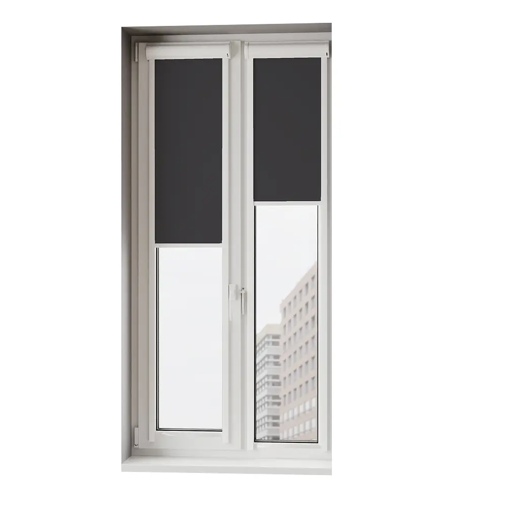 Фото Рулонная штора Унистайл LKRCHERN048135 48x135 см, черный