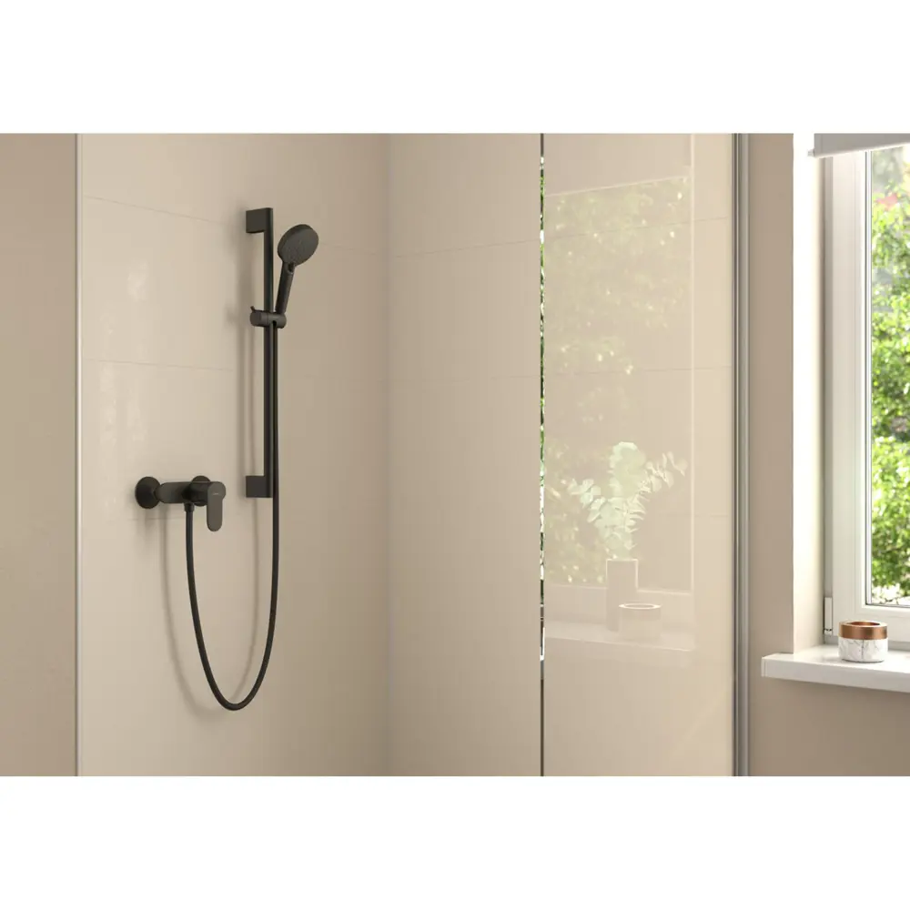 Фото 5 Смеситель для душа Hansgrohe 71640670 HG Vernis Blend, матовый черный Фото 5 Смеситель для душа Hansgrohe 71640670 HG Vernis Blend, матовый черный