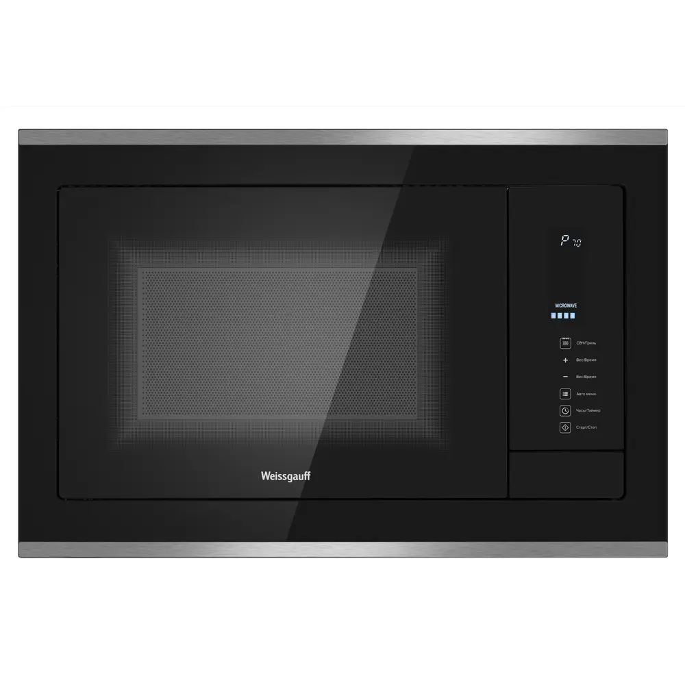 Фото Встраиваемая микроволновая печь Weissgauff HMT-725 Touch Grill 433077 25 л 59.2x39x38.2 см цвет черный