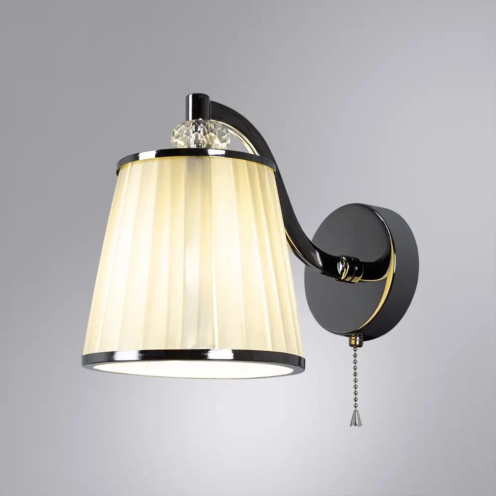 Фото 3 Настенный светильник ARTE LAMP A4047AP-1CC TALITHA цвет серый серебристый Фото 3 Настенный светильник ARTE LAMP A4047AP-1CC TALITHA цвет серый серебристый
