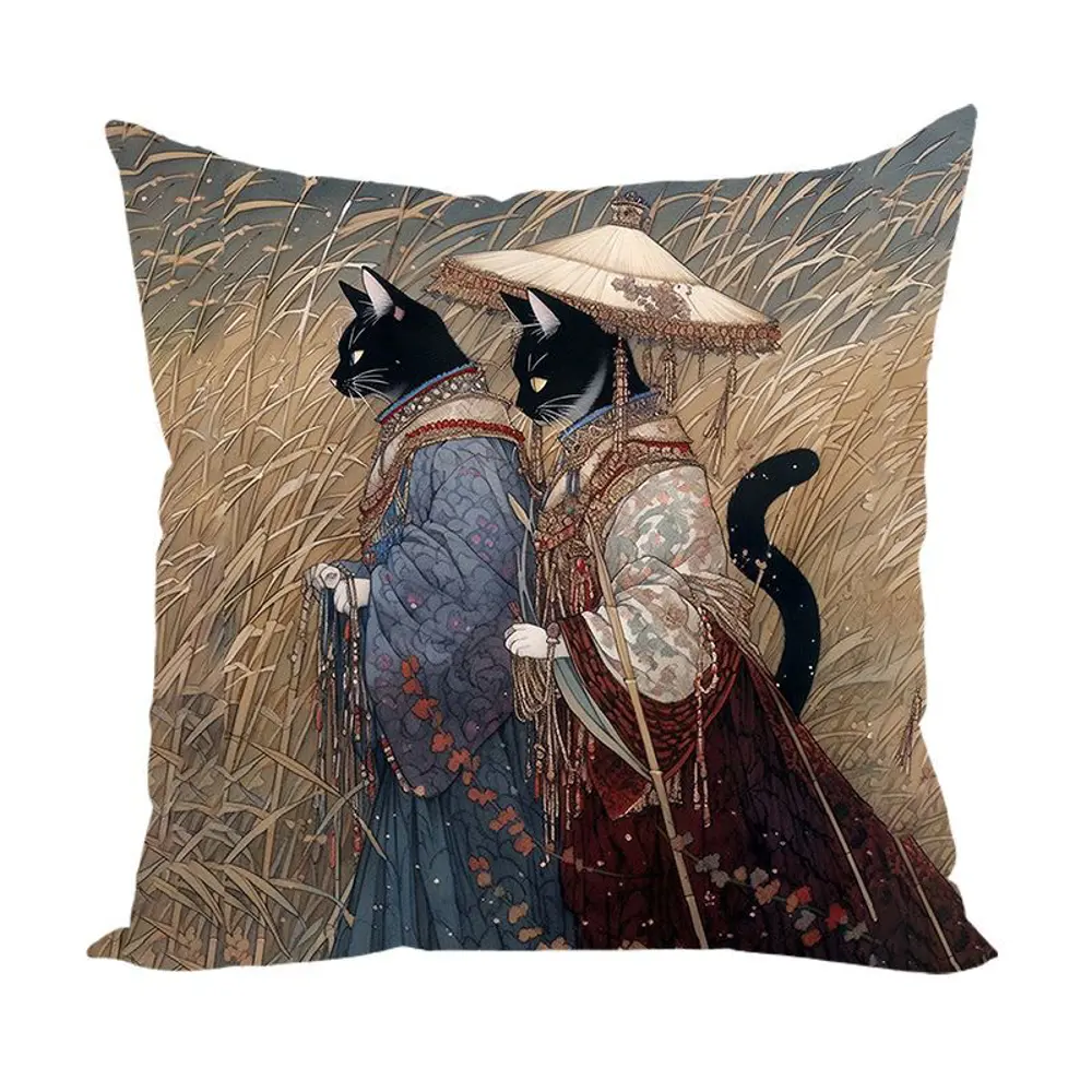 Фото Наволочка Zaberite Прогулка по пшеничному полю Япония 7025Н, 40x40 см Фото Наволочка Zaberite Прогулка по пшеничному полю Япония 7025Н, 40x40 см