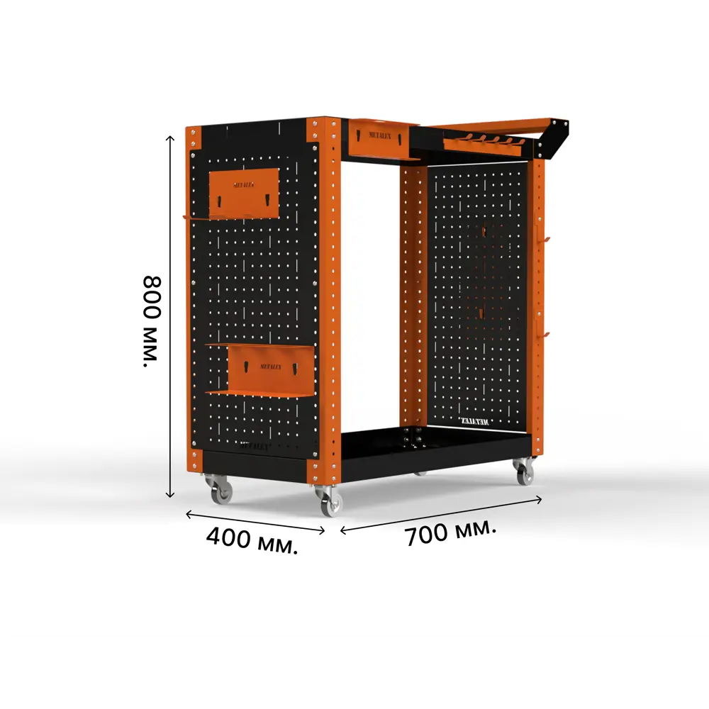 Фото 2 Тележка инструментальная Metalex Тип 2 118122 800x350x800 мм Фото 2 Тележка инструментальная Metalex Тип 2 118122 800x350x800 мм