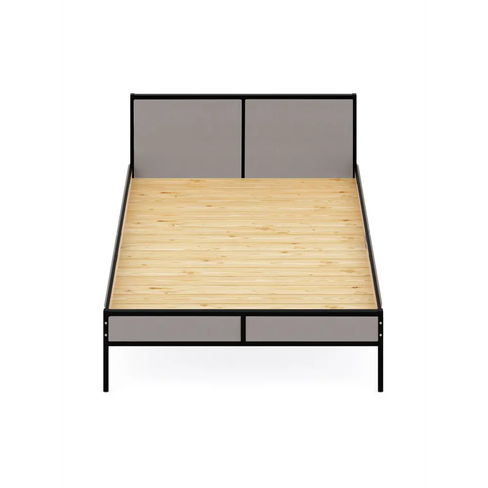 Фото 3 Кровать Solarius kr140loft-obiv-rs15-black-full Кровать Лофт сплошное 145 x 90 x 206 см дсп цвет светло-серый/черный Фото 3 Кровать Solarius kr140loft-obiv-rs15-black-full Кровать Лофт сплошное 145 x 90 x 206 см дсп цвет светло-серый/черный