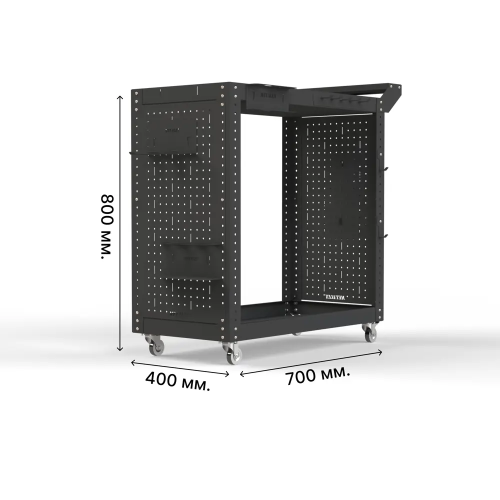 Фото 2 Тележка инструментальная Metalex Тип 2 118129 800x350x700 мм Фото 2 Тележка инструментальная Metalex Тип 2 118129 800x350x700 мм