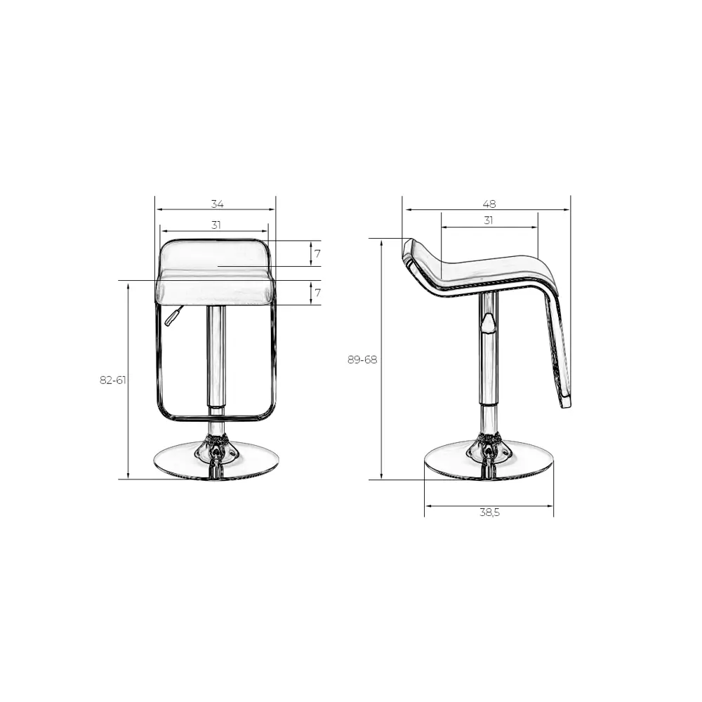 Фото 8 Барный стул Dobrin Crack Black LM 34.50x87x52см искусственная кожа цвет черный Фото 8 Барный стул Dobrin Crack Black LM 34.50x87x52см искусственная кожа цвет черный