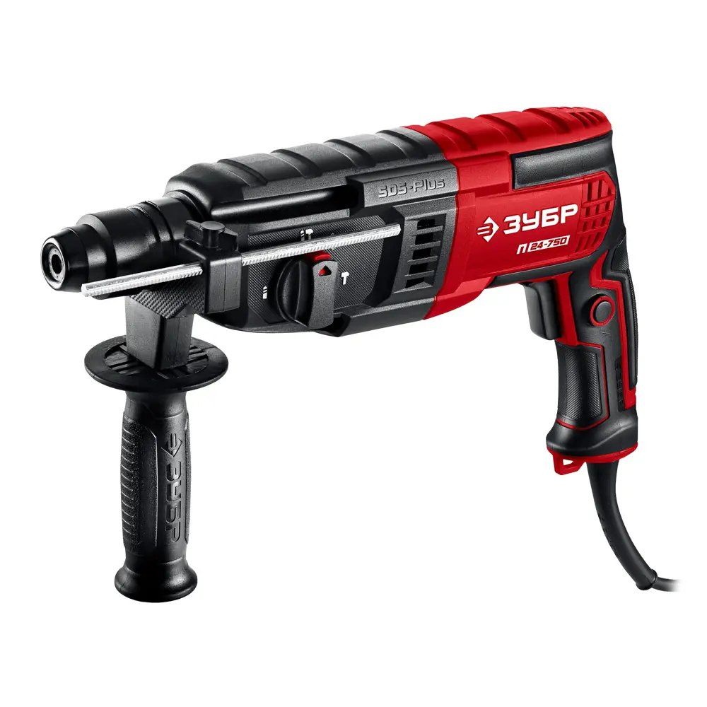 Фото Перфоратор сетевой SDS Plus Зубр П-24-750, 750 Вт, 2.4 Дж