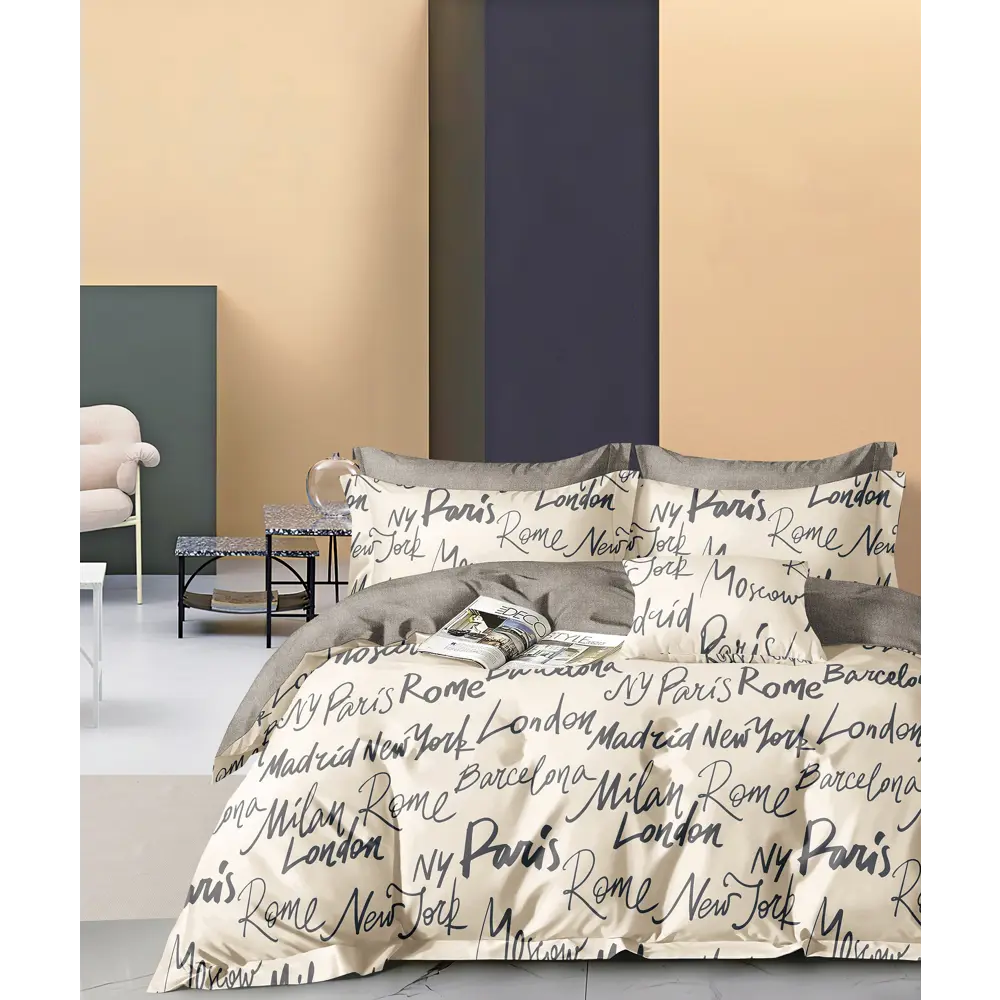 Фото Комплект постельного белья Tango Twill сатин евро наволочки 50x70 - 2 шт 70x70 - 2 шт бежевый TPIG6-1930 Фото Комплект постельного белья Tango Twill сатин евро наволочки 50x70 - 2 шт 70x70 - 2 шт бежевый TPIG6-1930