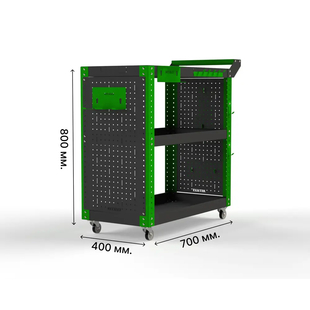 Фото Тележка инструментальная Metalex Тип 2 118151 800x450x800 мм Фото Тележка инструментальная Metalex Тип 2 118151 800x450x800 мм