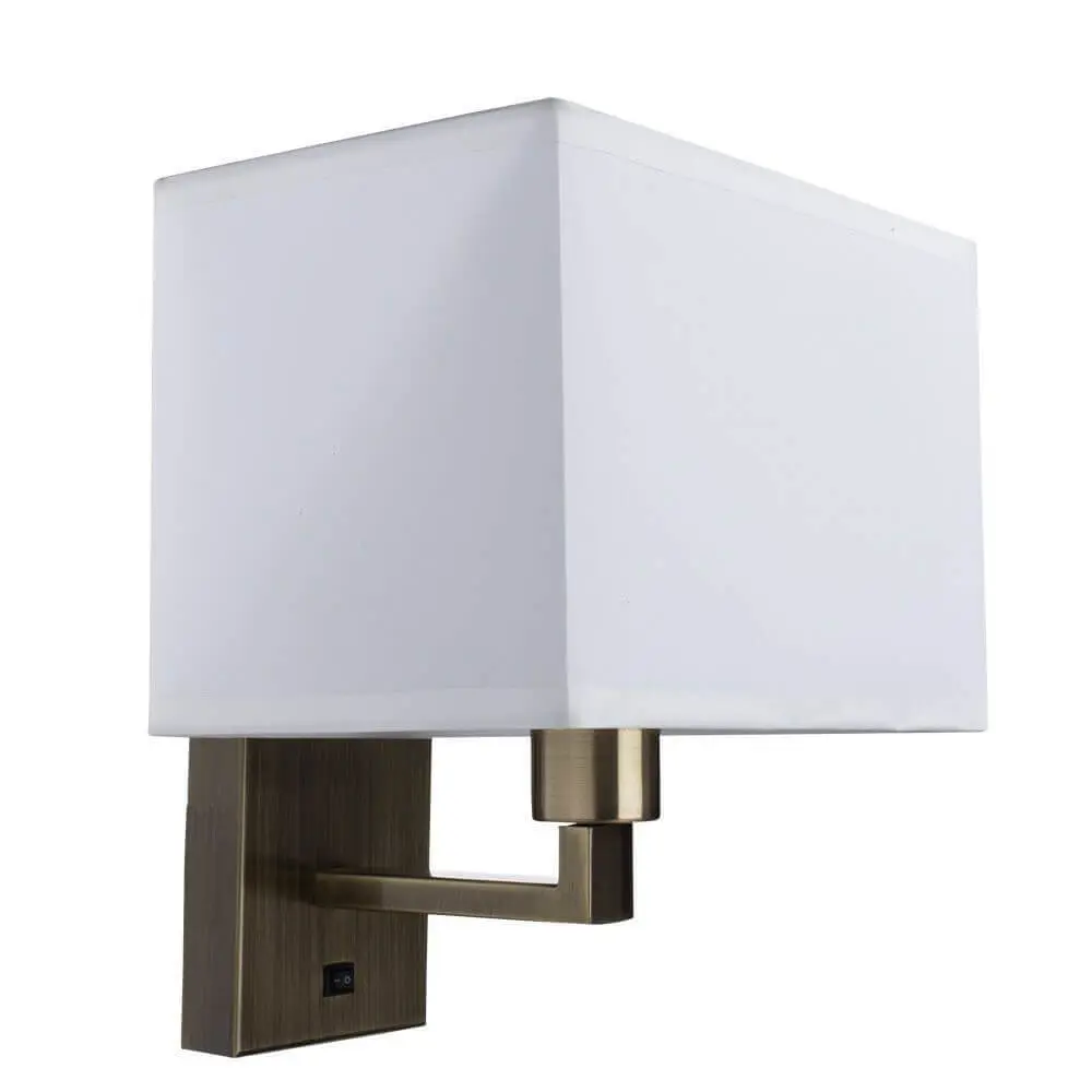 Фото Настенный светильник Arte lamp Hall A9248ap-1ab цвет бронза Фото Настенный светильник Arte lamp Hall A9248ap-1ab цвет бронза