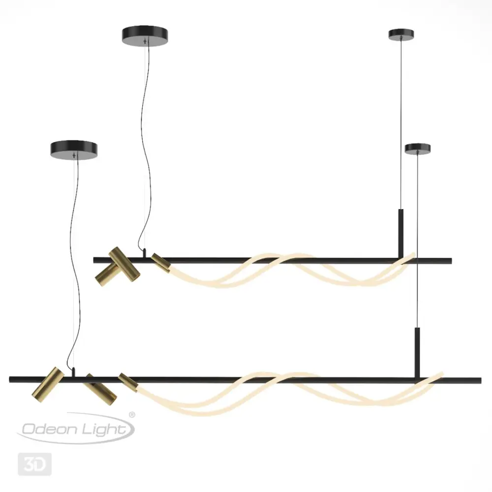 Фото 2 Светильник подвесной светодиодный Odeon Light Od_4397_40l 16 м² нейтральный белый свет цвет черный Фото 2 Светильник подвесной светодиодный Odeon Light Od_4397_40l 16 м² нейтральный белый свет цвет черный