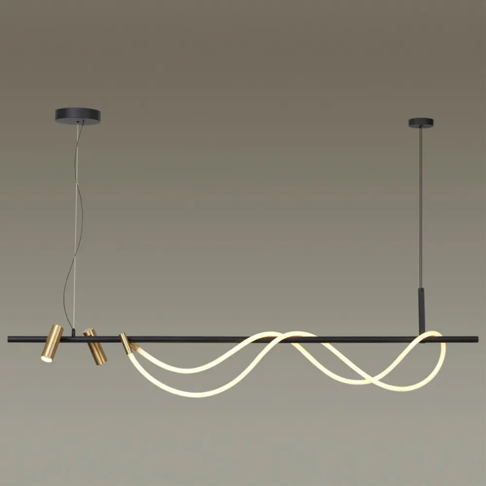 Фото 3 Светильник подвесной светодиодный Odeon Light Od_4397_40l 16 м² нейтральный белый свет цвет черный Фото 3 Светильник подвесной светодиодный Odeon Light Od_4397_40l 16 м² нейтральный белый свет цвет черный