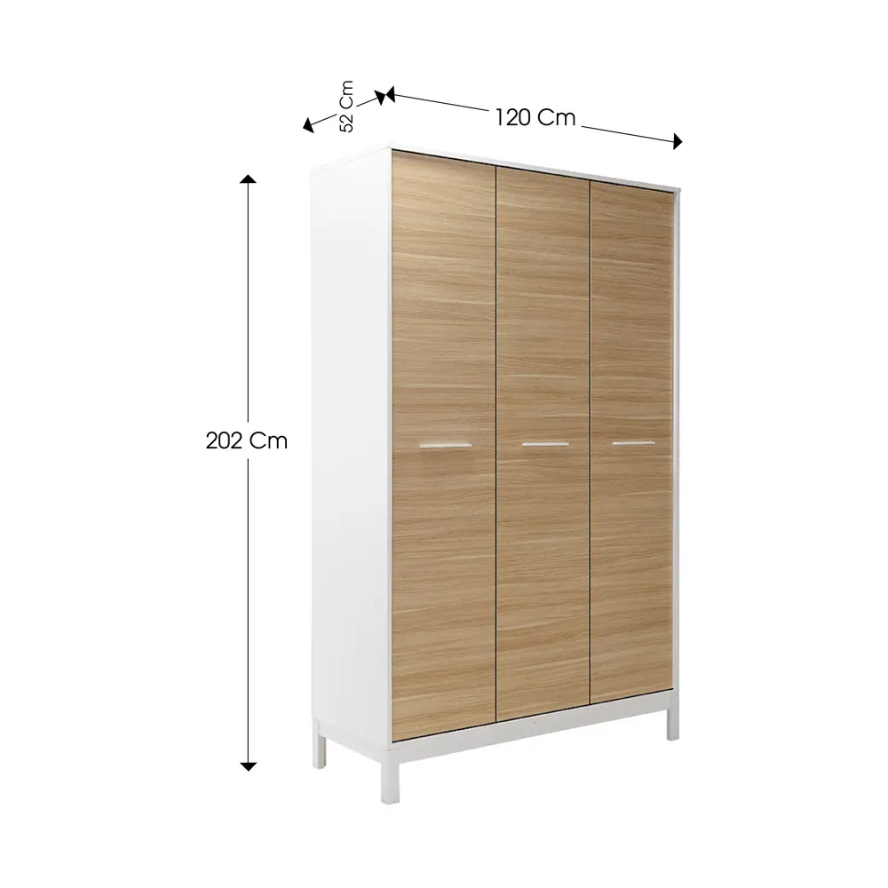 Фото Шкаф Adore GRD-1430-MB-3 120x202x52 см ДСП цвет белый Фото Шкаф Adore GRD-1430-MB-3 120x202x52 см ДСП цвет белый