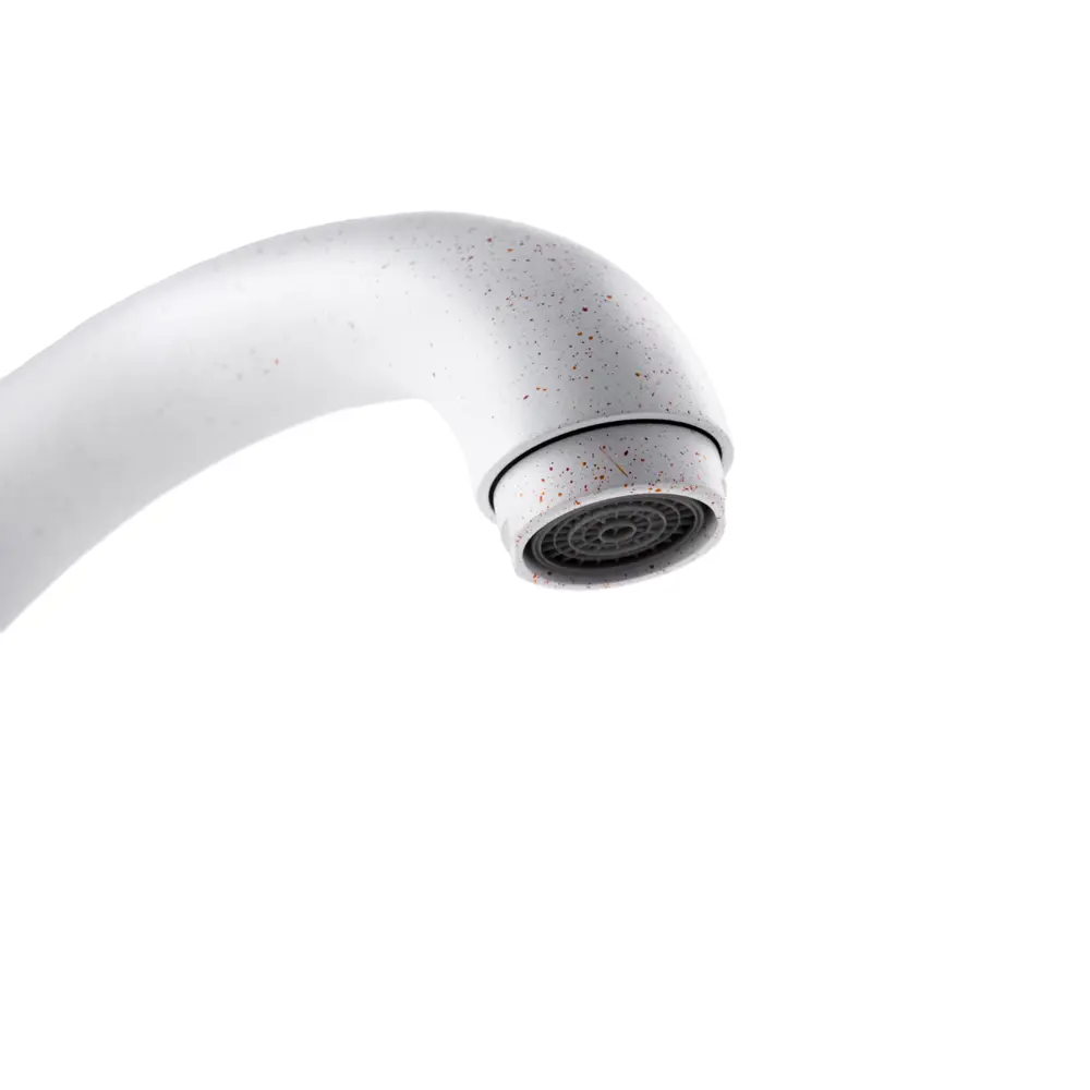 Фото 4 Смеситель для кухни Potato P41200-17 поворотный излив 21 см цвет белый Фото 4 Смеситель для кухни Potato P41200-17 поворотный излив 21 см цвет белый