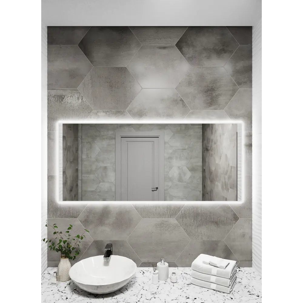 Фото 2 Зеркало со встроенной подсветкой One mirror 15060бсх 60x150 см Фото 2 Зеркало со встроенной подсветкой One mirror 15060бсх 60x150 см