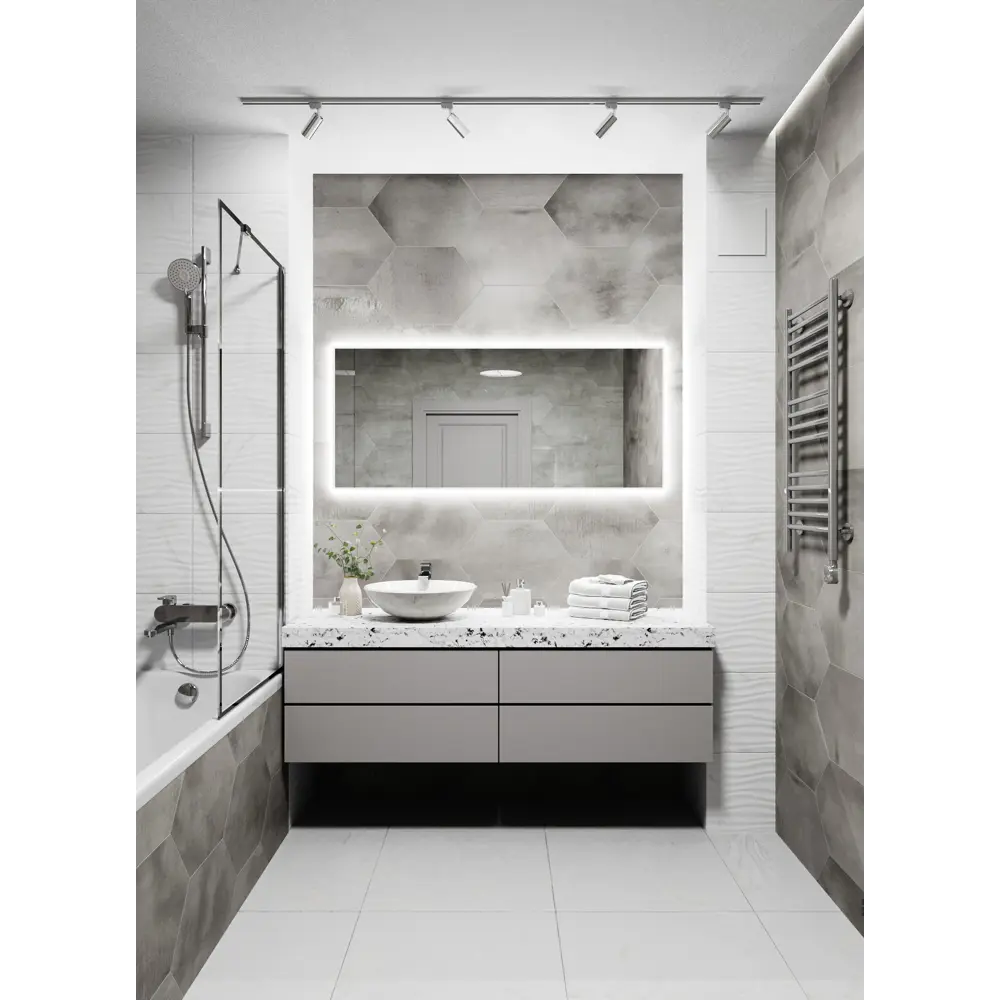 Фото 4 Зеркало со встроенной подсветкой One mirror 15060бсх 60x150 см Фото 4 Зеркало со встроенной подсветкой One mirror 15060бсх 60x150 см