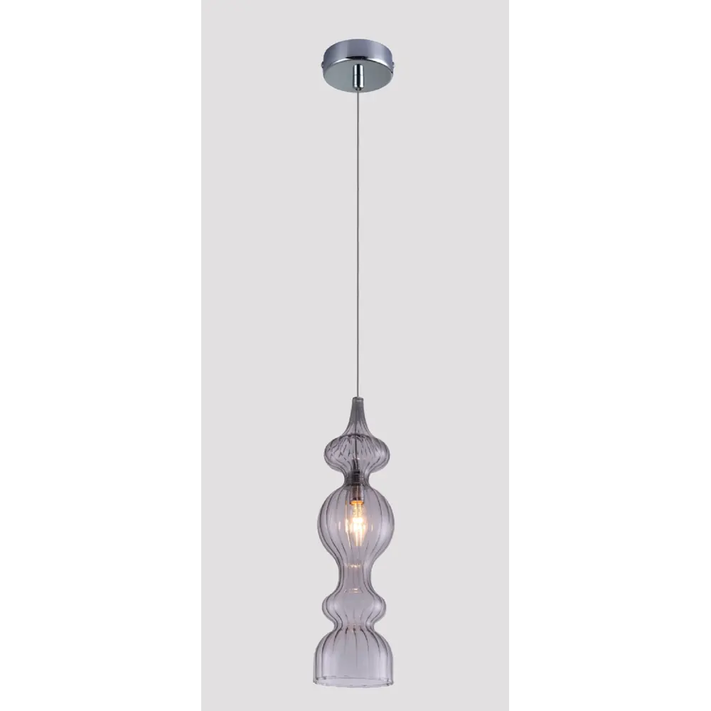Фото 4 Светильник потолочный Crystal Lux IRIS IRIS SP1 A SMOKE 1 лампа 4 м² цвет хром Фото 4 Светильник потолочный Crystal Lux IRIS IRIS SP1 A SMOKE 1 лампа 4 м² цвет хром
