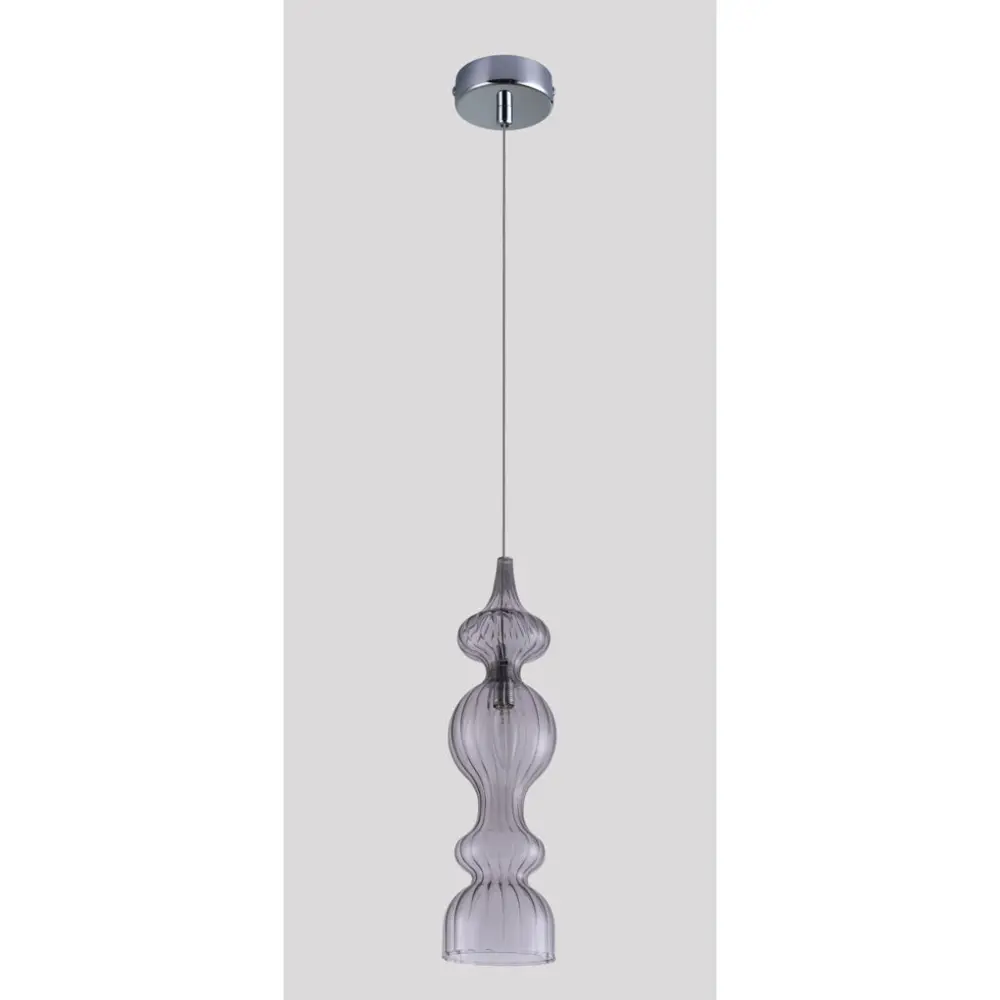 Фото Светильник потолочный Crystal Lux IRIS IRIS SP1 A SMOKE 1 лампа 4 м² цвет хром Фото Светильник потолочный Crystal Lux IRIS IRIS SP1 A SMOKE 1 лампа 4 м² цвет хром