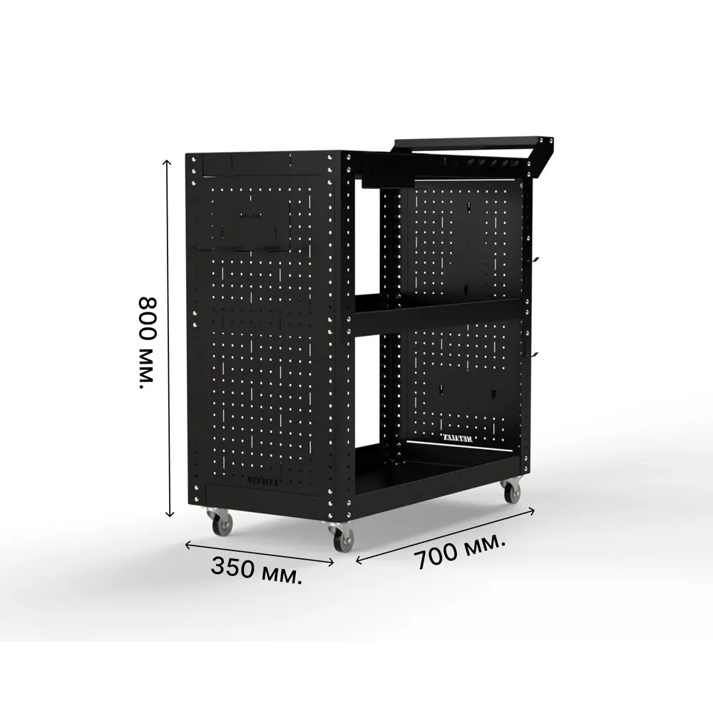 Фото Тележка инструментальная Metalex Тип 2 118193 800x450x800 мм Фото Тележка инструментальная Metalex Тип 2 118193 800x450x800 мм