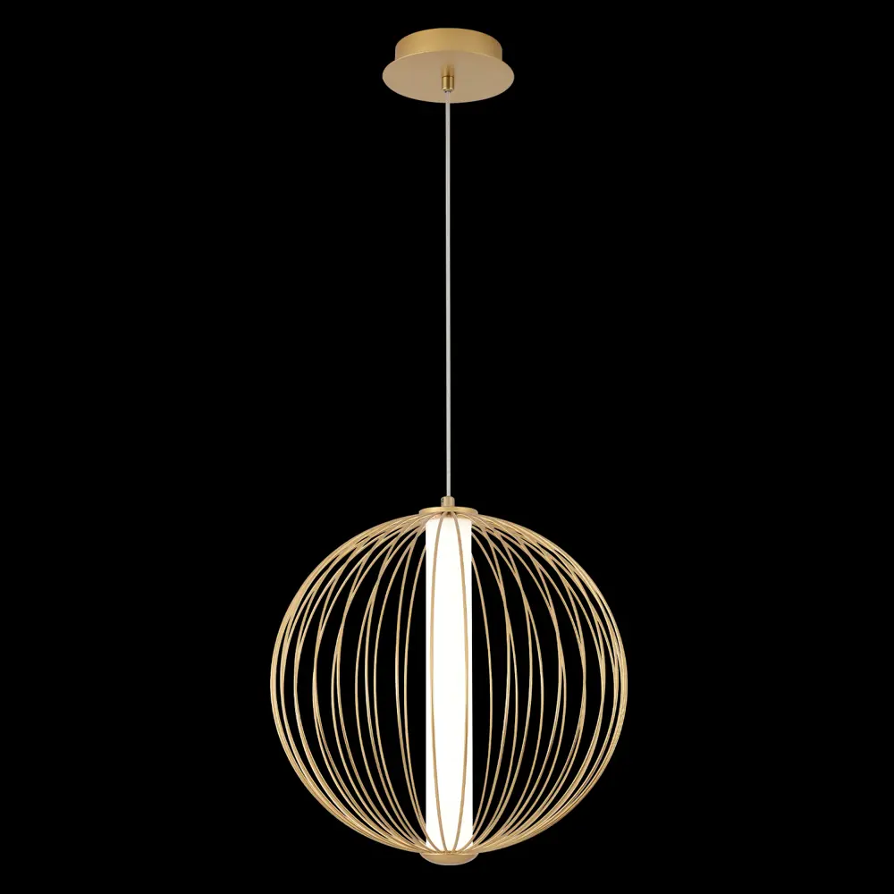 Фото Светильник подвесной светодиодный Crystal Lux Sync sp18w gold 3143_218 нейтральный белый свет цвет золото Фото Светильник подвесной светодиодный Crystal Lux Sync sp18w gold 3143_218 нейтральный белый свет цвет золото