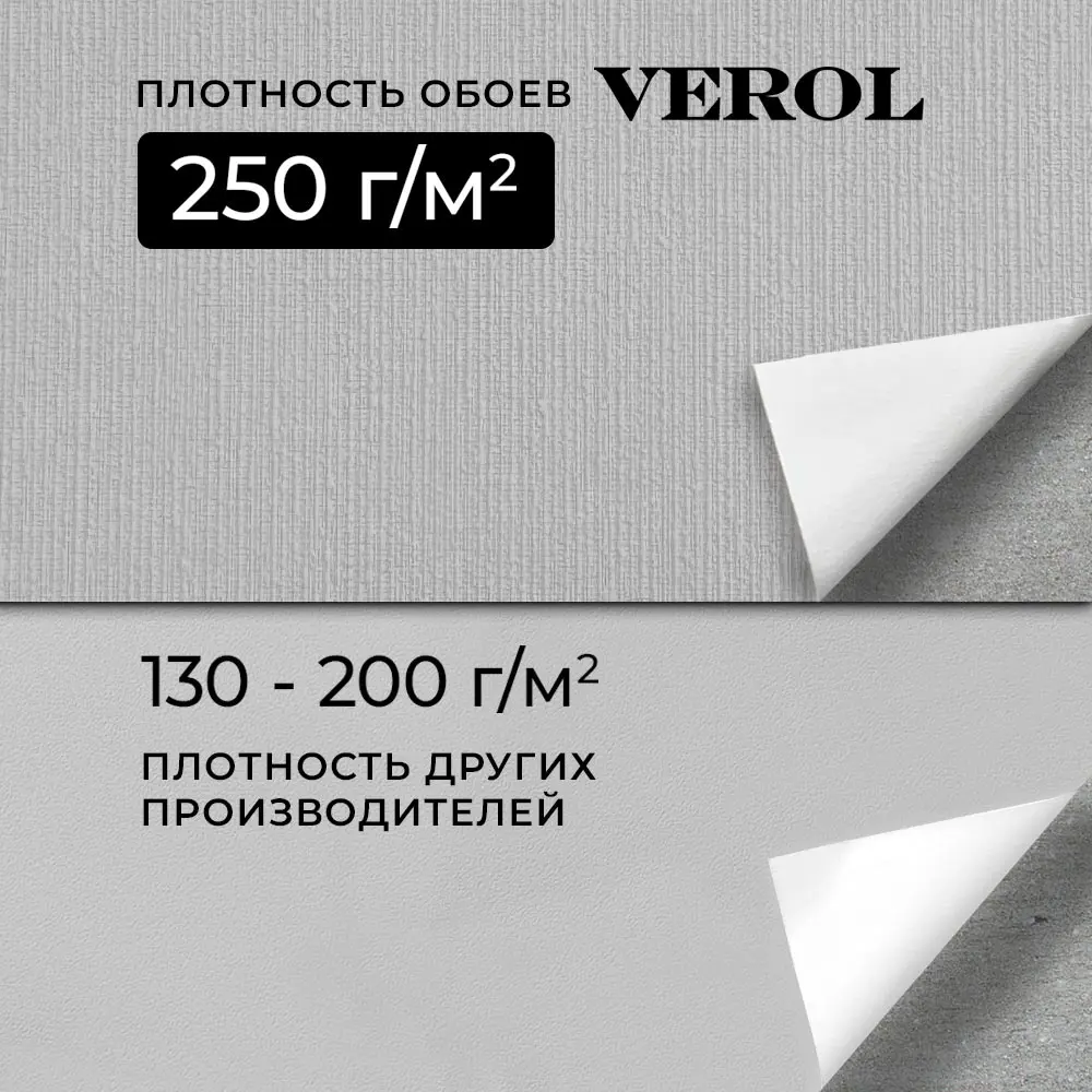 Фото 7 Обои флизелиновые Verol серые 1.06 м цвет серый 21-ФОК-001-2шт Фото 7 Обои флизелиновые Verol серые 1.06 м цвет серый 21-ФОК-001-2шт