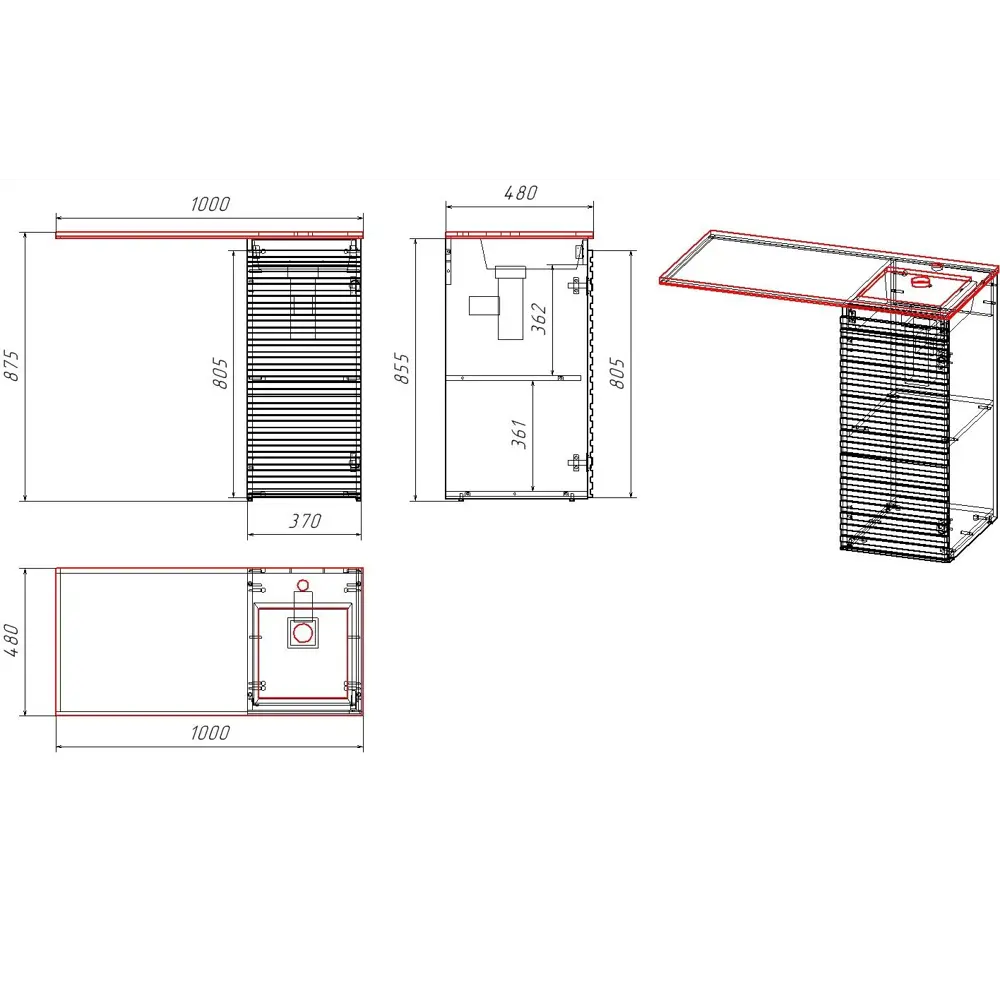 Фото 7 Комплект BAUEDGE XMY0132 5 в 1: раковина кварцевая над стиральной машиной 100, серая правая, тумба Stil, серый металлик, смеситель Hotel Black Фото 7 Комплект BAUEDGE XMY0132 5 в 1: раковина кварцевая над стиральной машиной 100, серая правая, тумба Stil, серый металлик, смеситель Hotel Black