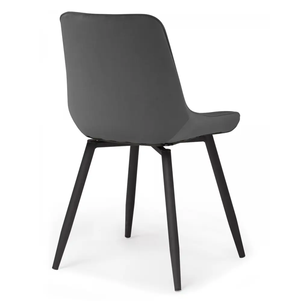 Фото 4 Стул Notta Седа крутящийся 47x82x56 см Велюр цвет темно-серый/черный Фото 4 Стул Notta Седа крутящийся 47x82x56 см Велюр цвет темно-серый/черный