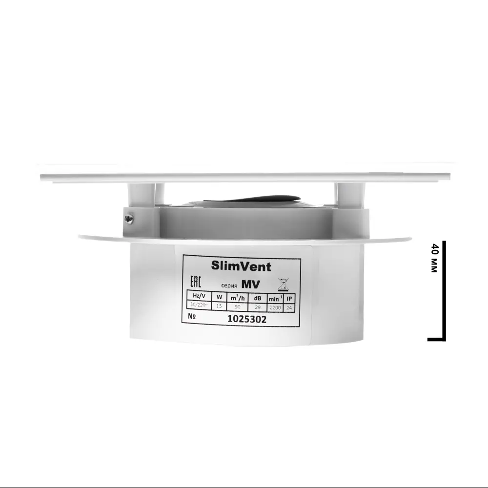 Фото 3 Вентилятор вытяжной накладной Slimvent МV D100 мм 29 дБ 90 м³/ч стекло цвет белый матовый Фото 3 Вентилятор вытяжной накладной Slimvent МV D100 мм 29 дБ 90 м³/ч стекло цвет белый матовый